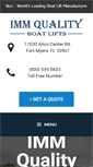Mobile Screenshot of iqboatlifts.com