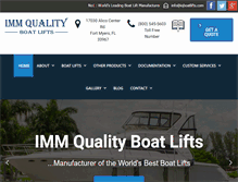 Tablet Screenshot of iqboatlifts.com